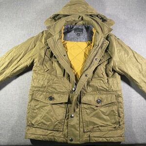 Banana Republic Men S Military Field Jacket Green Hood Water Resistant Gorpcore